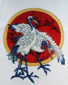 Cross stitch pattern "Cranes".
