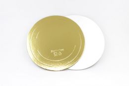 Подложка для торта Золото/Жемчуг толщина 3,2 мм  D 28см