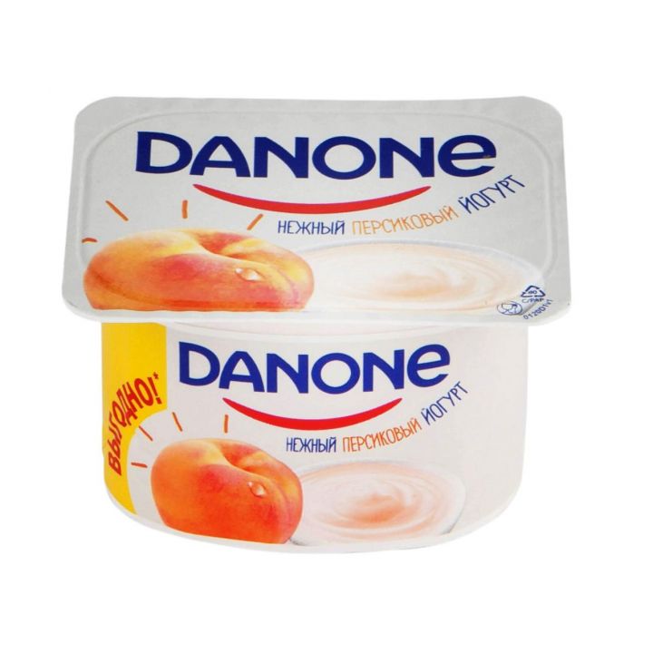 Йогурт Данон 7 полезных свойств персик 110г Данон Индустрия