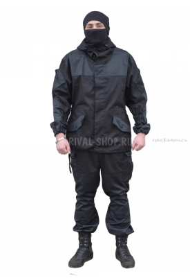 Костюм Prival Горка-3 Охрана куртка/брюки, ткань Рип-стоп /черный (Артикул: OPR003-02)
