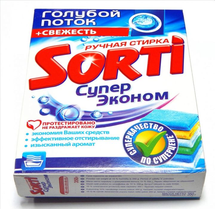 Стир. порошок SORTI 350г Супер эконом ручн фн