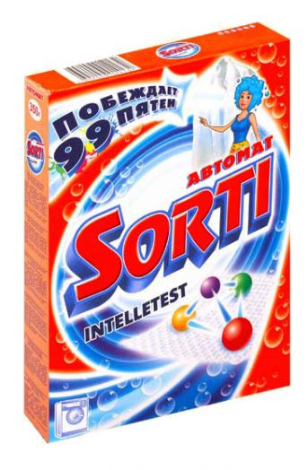Стир. порошок SORTI 350г автомат Intelltest