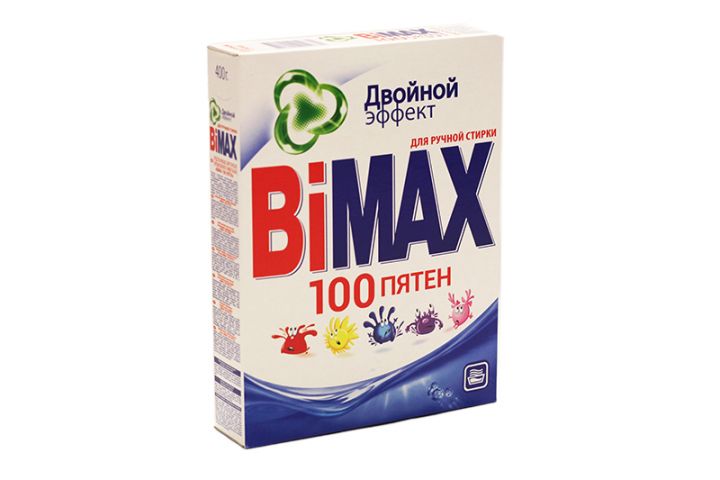 Стир. порошок BiMax 400г Ручная стирка 100 пятен фн