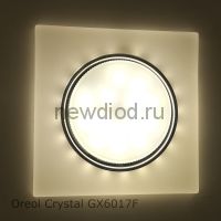 Точечный Светильник OREOL Crystal GX6017F 120×120/85mm под лампу GX53 H4 КВАДРАТ Белый МАТОВЫЙ