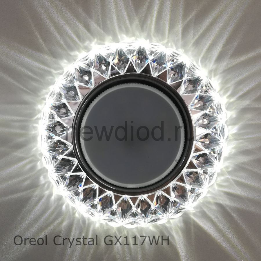Точечный Светильник OREOL Crystal GX117-WH 133/80mm Под Лампу GХ53 H4 Белый