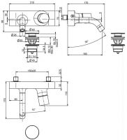 Fima - carlo frattini Fluid смеситель для раковины F3861 схема 1