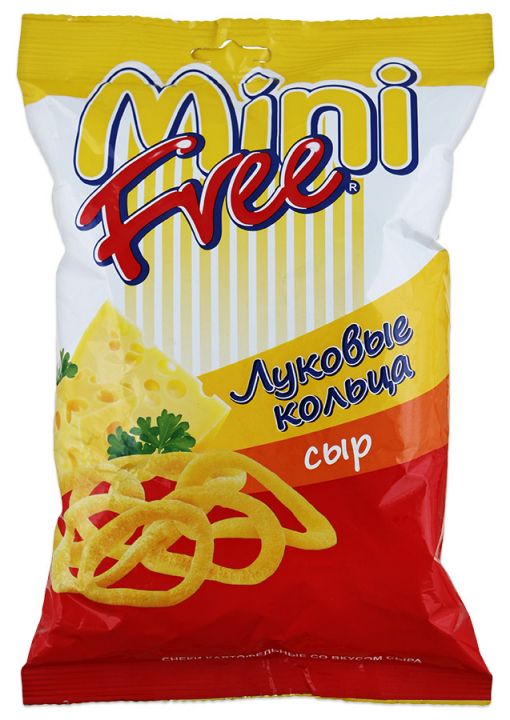 Чипсы MiniFree луковые кольца сыр 45г