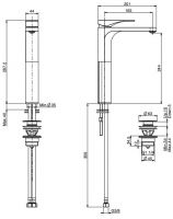 Fima - carlo frattini Quad смеситель для раковины F3731 схема 1