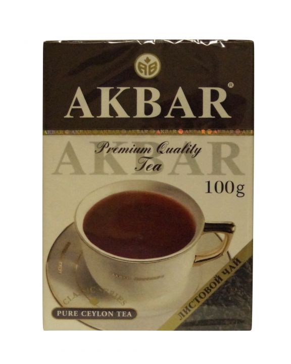 Чай Акбар Черный байховый Цейлонский (крупный лист) 100г
