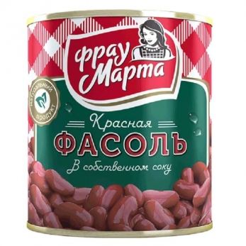 Фасоль Фрау Марта в с/с, ж/б, 310г Рудня
