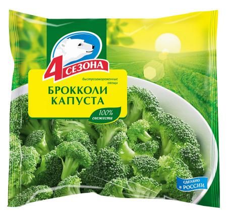 Капуста брокколи 400г 4 Сезона