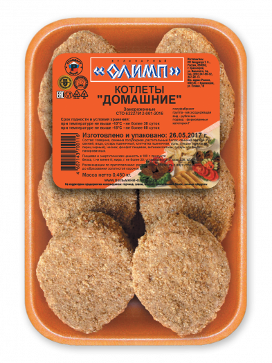 Котлеты Домашние 450г Олимп