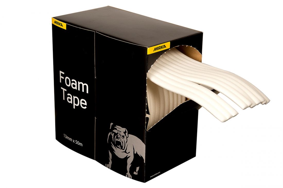 Mirka Самоклеющийся эластичный поролоновый валик Foam Tape 13мм. х 50м.