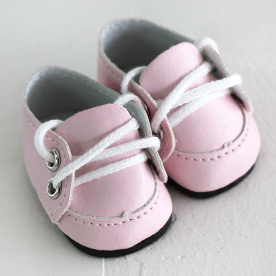Обувь для кукол - мокасины 5 см (розовые)