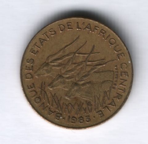 5 франков 1983 года Центральные Африканские Штаты