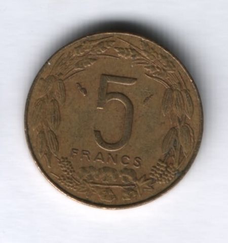 5 франков 1983 года Центральные Африканские Штаты