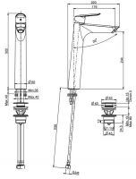 Fima - carlo frattini Spot смеситель для раковины F3001/H схема 1