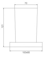 Стакан для ванной комнаты Fima - carlo frattini Quadra F6023/1 схема 2
