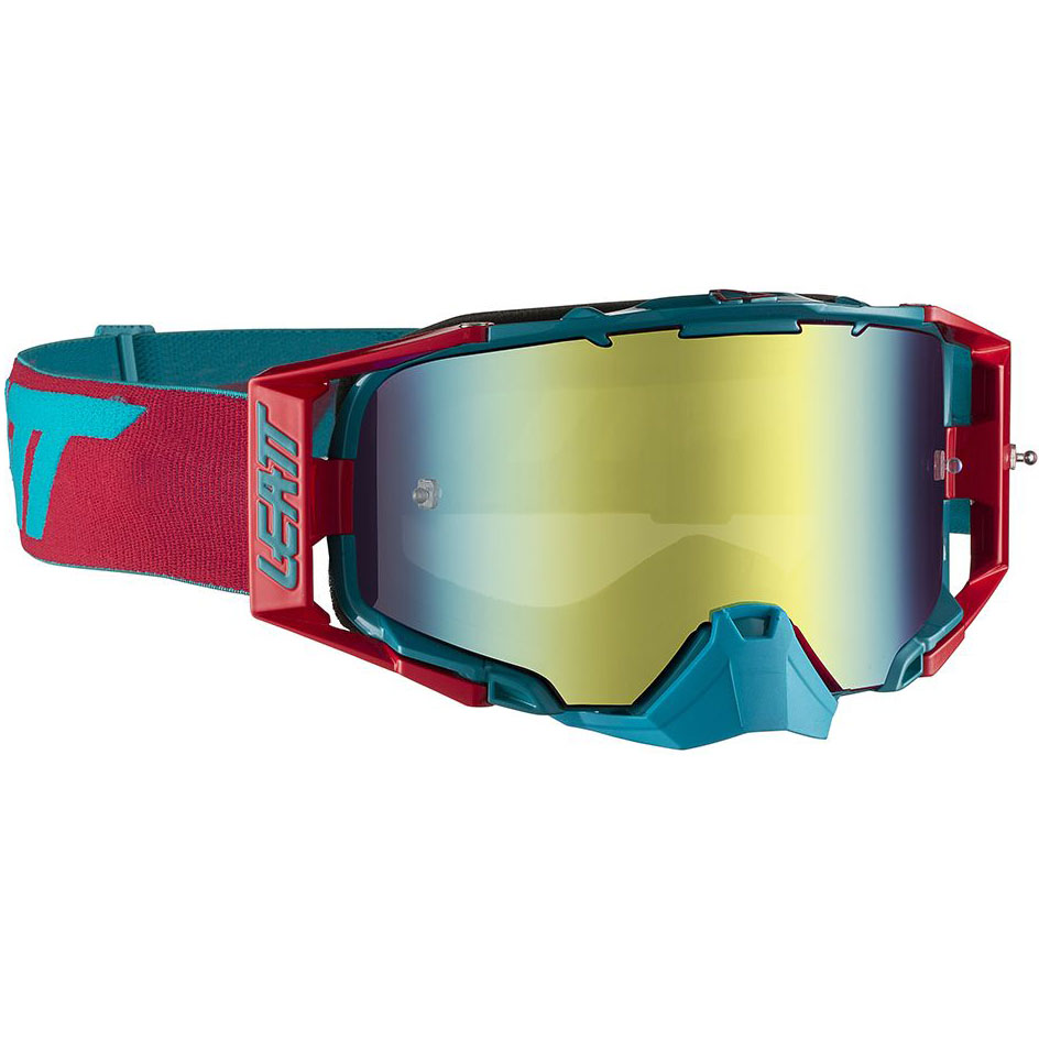 Leatt Velocity 6.5 Iriz Red/Teal Bronze 22%, очки для мотокросса и эндуро