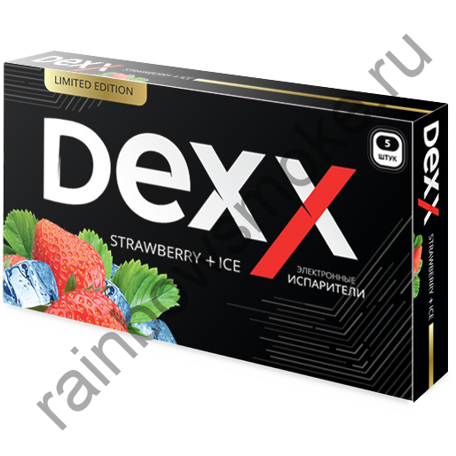 Электронная сигарета Dexx Клубника + Лед (Strawberry + Ice)