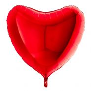 Фигура "Сердце", красный, 36"/ 91 см, Италия