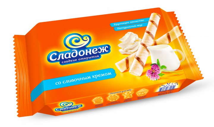 Вафельные трубочки Сладонеж со слив.вкусом 175г