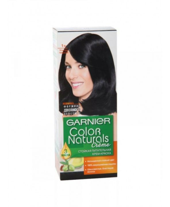 Краска д/волос Garnier Color naturals 1+ Ультра черный