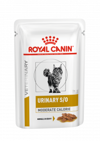 Роял канин Уринари С/О Модерейт Кэлори для кошек соус (Urinary S/O Moderate Calorie Feline) 85г. (в наличии 19шт)