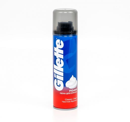Пена д/бритья Gillette 200мл Classic Clean(чистое бритье)