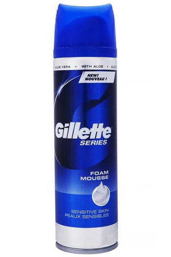 Пена д/бритья Gillette 200мл Sensitive Skin д/чувст. кожи *