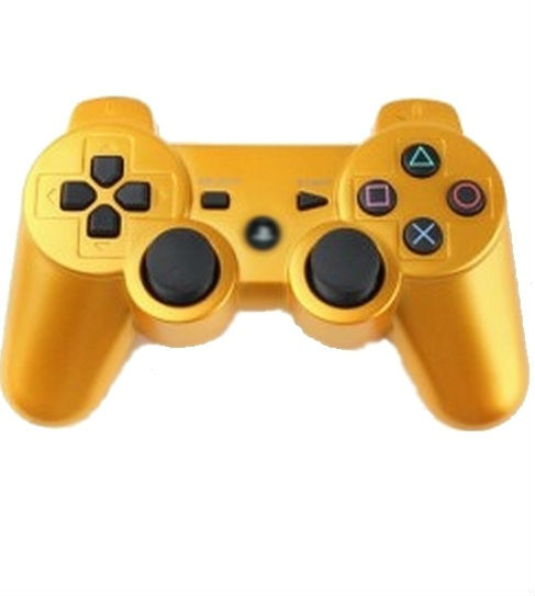 Геймпад для Playstation 3 Золотой Джойстик для PS3 беспроводной Wireless Controller Gold
