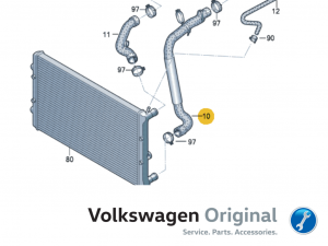 Шланг системы охлаждения Volkswagen Polo Sedan/Skoda Rapid