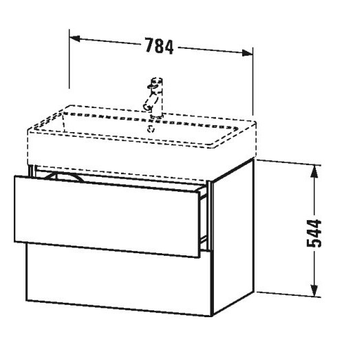 Ящик для хранения под раковину Duravit L-Cube LC 6277 78,4x45,9 ФОТО