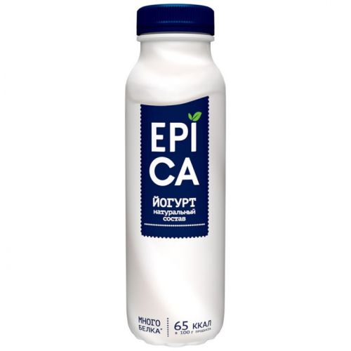 ...Йогурт Epica питьевой в ассортименте 290 г, 2,9%