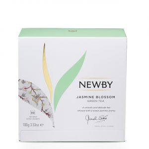 Чай зеленый Цветок жасмина Newby Jasmine Blossom Green Tea в пакетиках 50 шт - Англия