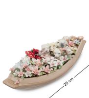 Композиция "Щенки в цветочной лодке" 25х9.5х7 см (CMS-33/61)