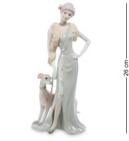 Статуэтка "Дама с собакой" 11.5х9х26 см (CMS-32/2)