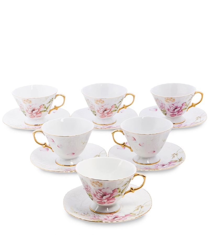 Чайный набор на 6 персон "Фиор де Парадис", 12 пр. (AS-55)