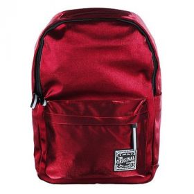 Рюкзак подростковый, 40x28x16см, 1 отд., 3 кармана, уплотненные лямки, "сияющий" нейлон, красный (арт. 254-206)