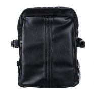 Рюкзак подростковый, 34x26x15см, 2 отделения, задний потайной карман, иск.кожа, черный, дизайн 1 (арт. 254-207)