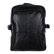 Рюкзак подростковый, 34x26x15см, 2 отделения, задний потайной карман, иск.кожа, черный, дизайн 2 (арт. 254-210)