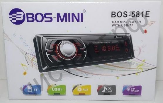 Автомагнитола BOS-MINI BOS-581 usb, micro, aux, fm, пульт.