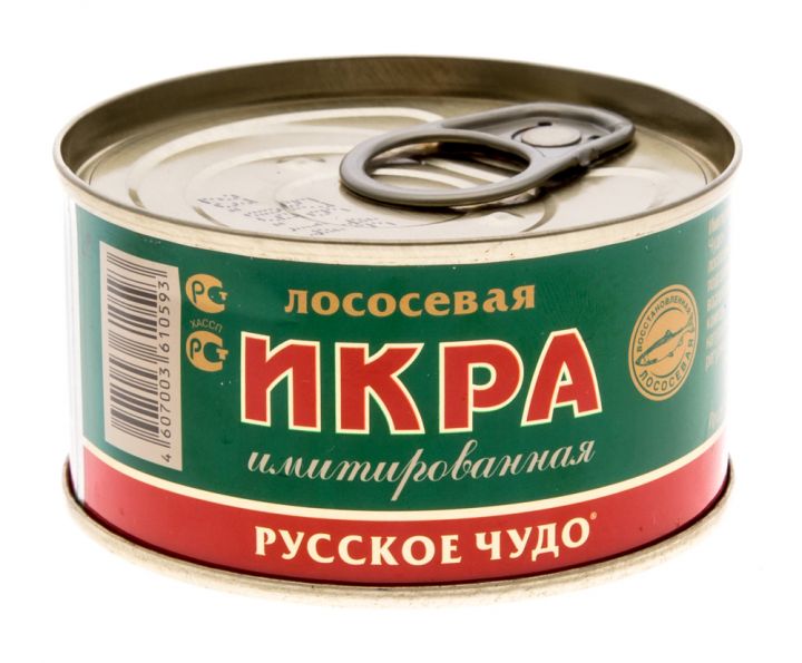 Икра Русское чудо 120г Лососевых рыб имитир. Посейдон