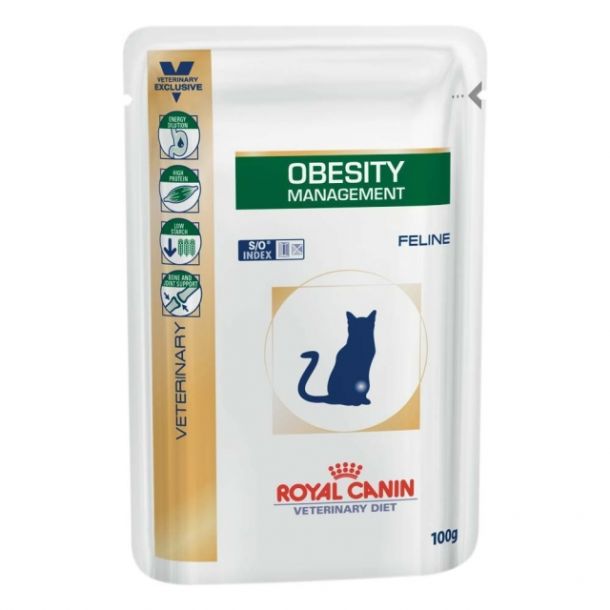 Консервы Royal Canin Obesity management S/Oкусочки в желе для кошек при ожирении 100 гр