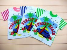 Футболка "sunset beach" A-FT125-SUk(pl) Мамин Малыш OPTMM.RU