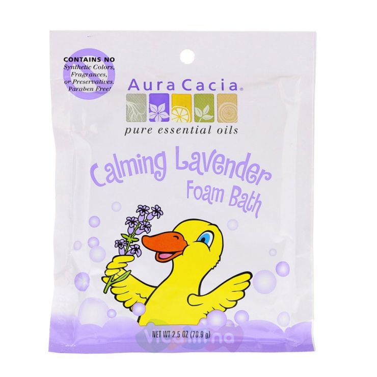 Aura Cacia Пена для ванны с Лавандой Calming Lavender