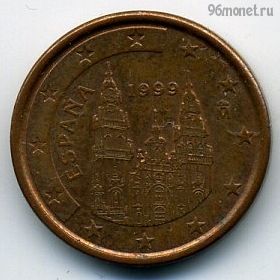 Испания 1 евроцент 1999