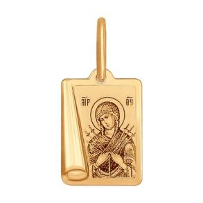 Иконка «Икона Божьей Матери, Семистрельная» 104004 SOKOLOV