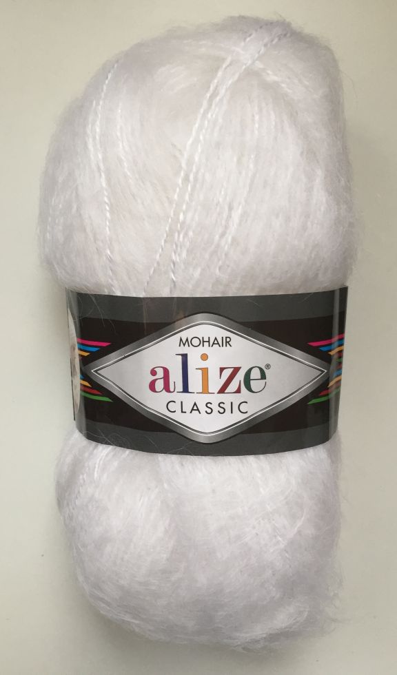 Mohair classik (Alize) 55-белый