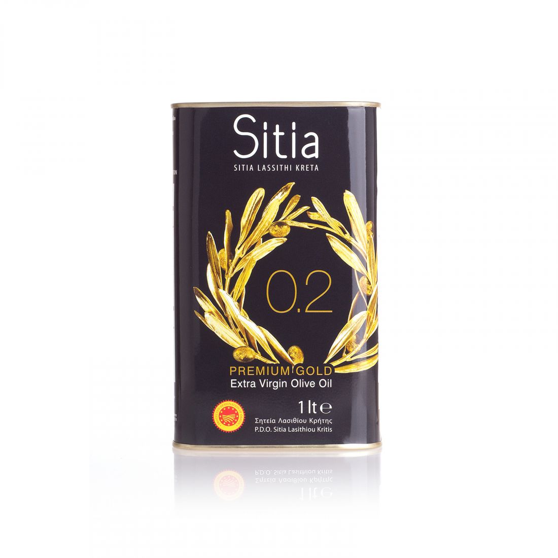 Оливковое масло SITIA Premium Gold - 1 л 0.2 экстра вирджин PDO